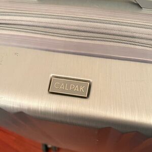 Calpak Metallic Silver Travel Bag
